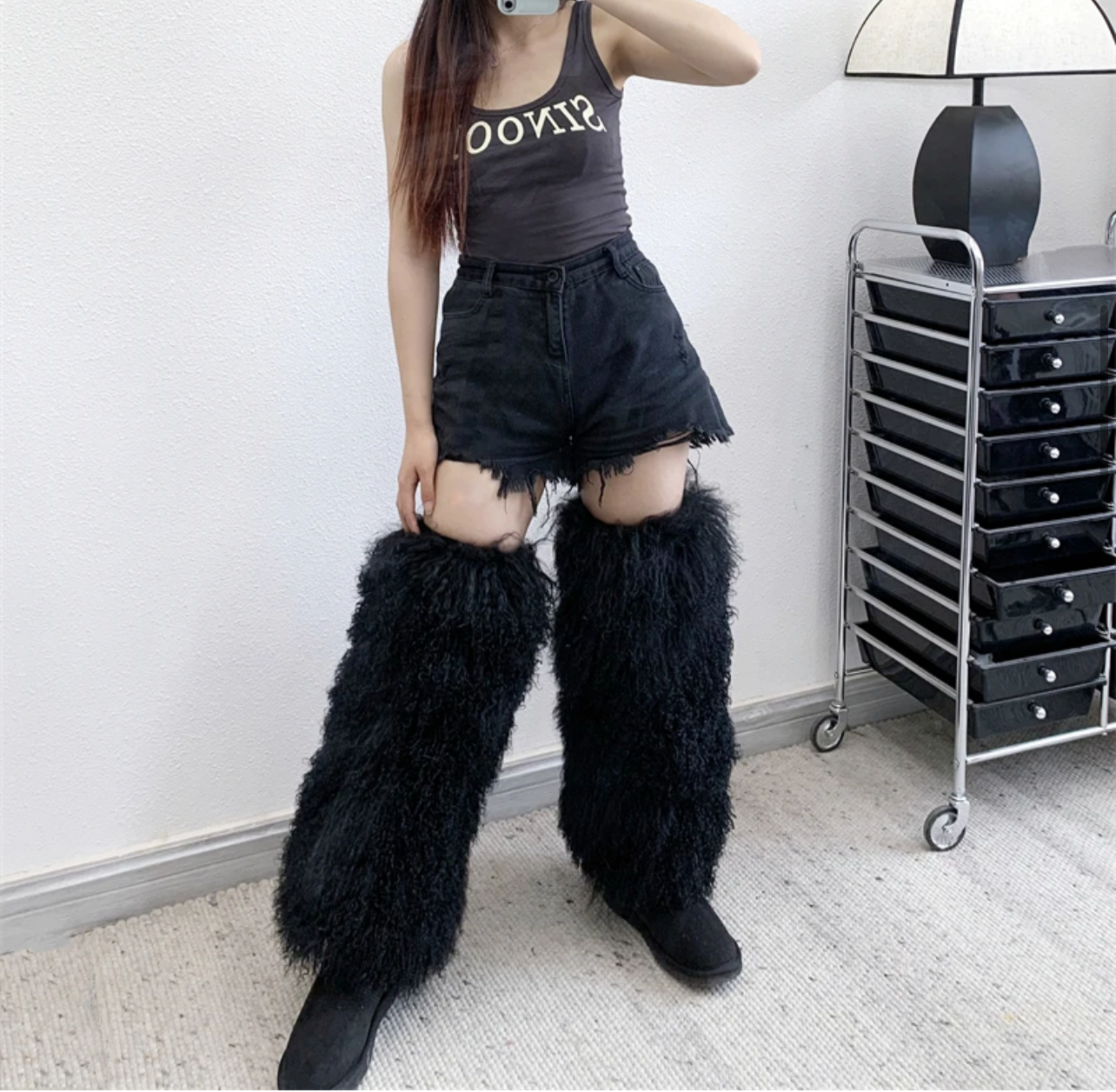 High fashion leg warmers