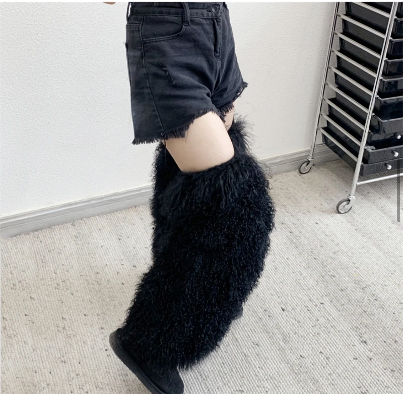 High fashion leg warmers